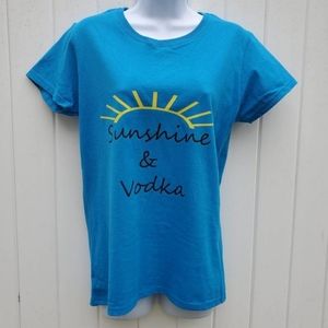 Custom Made Sunshine and Vodka T-Shirt